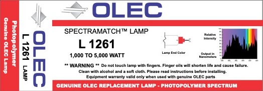 L1261 - 5kW UV Photopolymer Replacement Bulb